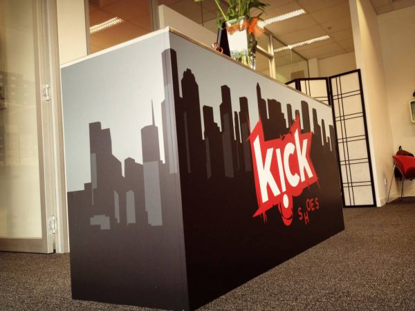Kick Shoes (Bendigo) Point of Sale / Counter Signage