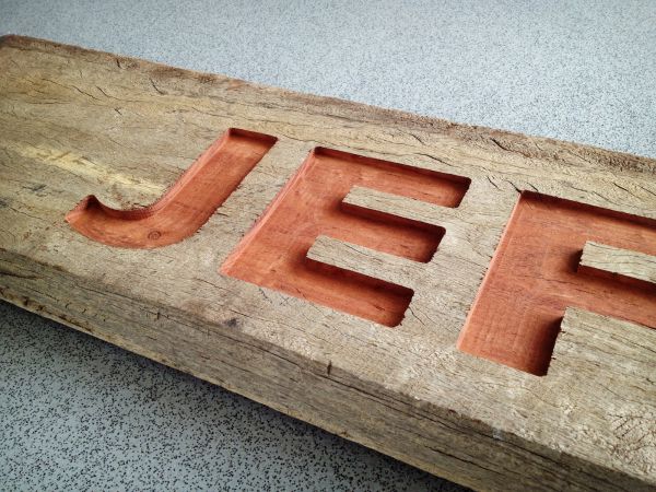 Jeff's Shed - CNC Routed (wood) Sign